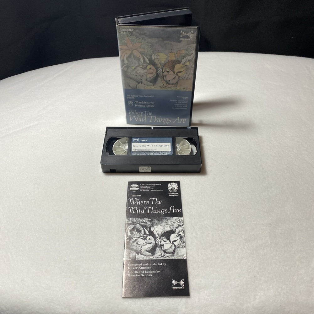 VHS Where The Wild Things Are 1985 Glyndebourne Festival Opera Fantasy BBC